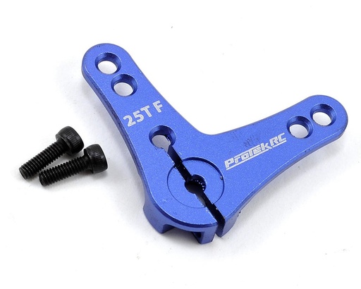 [PTK-7814] ProTek RC Aluminum L-Shaped Clamping Servo Horn (Blue) (25T)