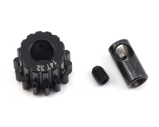 [PTK-8057] ProTek RC Steel 32P Pinion Gear w/3.17mm Reducer Sleeve (Mod .8) (5mm Bore) (14T)