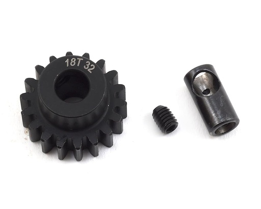 [PTK-8061] ProTek RC Steel 32P Pinion Gear w/3.17mm Reducer Sleeve (Mod .8) (5mm Bore) (18T)