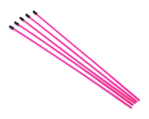 [PTK-8351] ProTek RC Antenna Tube w/Caps (Flo Pink) (5)