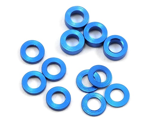 [PTK-8371] ProTek RC Aluminum Ball Stud Washer Set (Blue) (12) (0.5mm, 1.0mm & 2.0mm)
