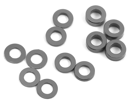 [PTK-8376] ProTek RC Aluminum Ball Stud Washer Set (Grey) (12) (0.5mm, 1.0mm & 2.0mm)