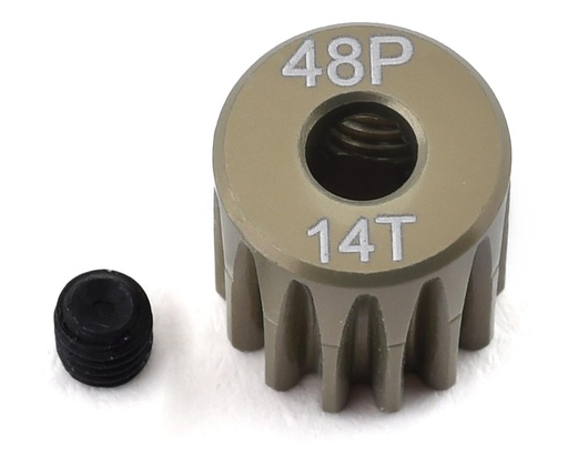 [PTK-8601] ProTek RC 48P Lightweight Hard Anodized Aluminum Pinion Gear (3.17mm Bore) (14T)
