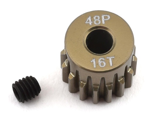 [PTK-8603] ProTek RC 48P Lightweight Hard Anodized Aluminum Pinion Gear (3.17mm Bore) (16T)