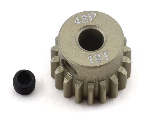 [PTK-8605] ProTek RC 48P Lightweight Hard Anodized Aluminum Pinion Gear (3.17mm Bore) (18T)