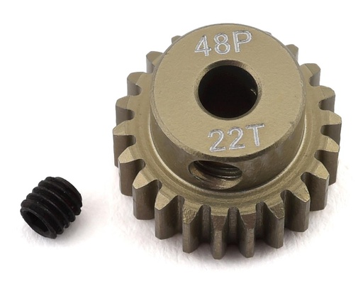[PTK-8609] ProTek RC 48P Lightweight Hard Anodized Aluminum Pinion Gear (3.17mm Bore) (22T)