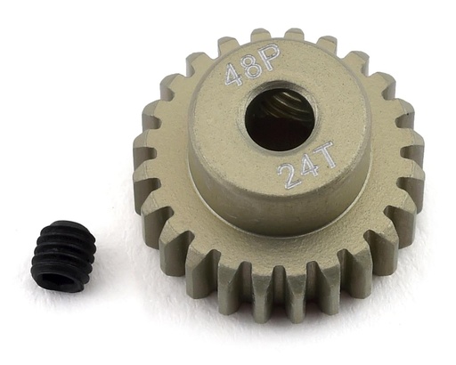 [PTK-8611] ProTek RC 48P Lightweight Hard Anodized Aluminum Pinion Gear (3.17mm Bore) (24T)