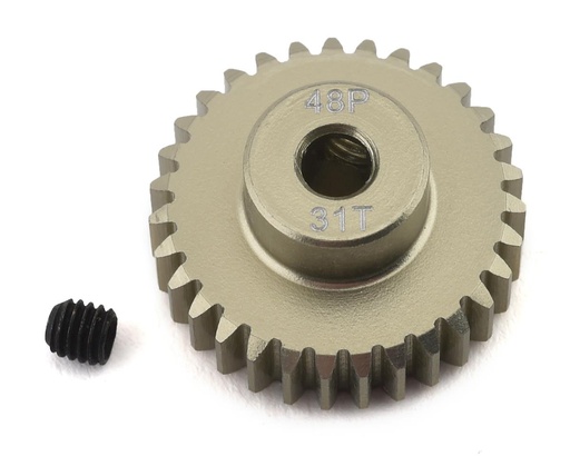 [PTK-8618] ProTek RC 48P Lightweight Hard Anodized Aluminum Pinion Gear (3.17mm Bore) (31T)