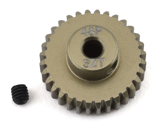 [PTK-8619] ProTek RC 48P Lightweight Hard Anodized Aluminum Pinion Gear (3.17mm Bore) (32T)