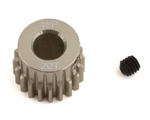 [PTK-8640] ProTek RC 48P Lightweight Hard Anodized Aluminum Pinion Gear (5.0mm Bore) (20T)