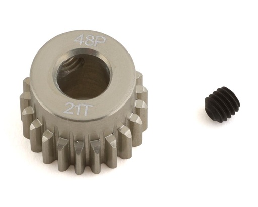 [PTK-8641] ProTek RC 48P Lightweight Hard Anodized Aluminum Pinion Gear (5.0mm Bore) (21T)