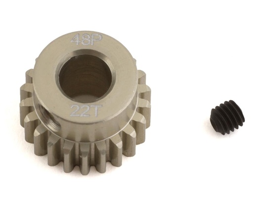 [PTK-8642] ProTek RC 48P Lightweight Hard Anodized Aluminum Pinion Gear (5.0mm Bore) (22T)