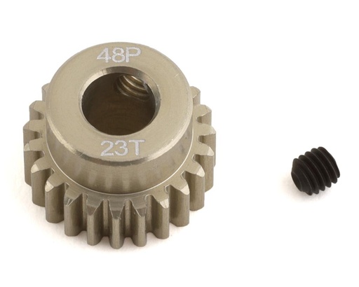 [PTK-8643] ProTek RC 48P Lightweight Hard Anodized Aluminum Pinion Gear (5.0mm Bore) (23T)
