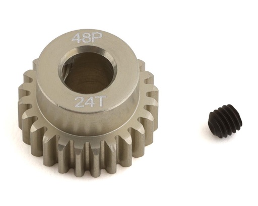 [PTK-8644] ProTek RC 48P Lightweight Hard Anodized Aluminum Pinion Gear (5.0mm Bore) (24T)