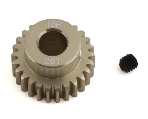 [PTK-8646] ProTek RC 48P Lightweight Hard Anodized Aluminum Pinion Gear (5.0mm Bore) (26T)