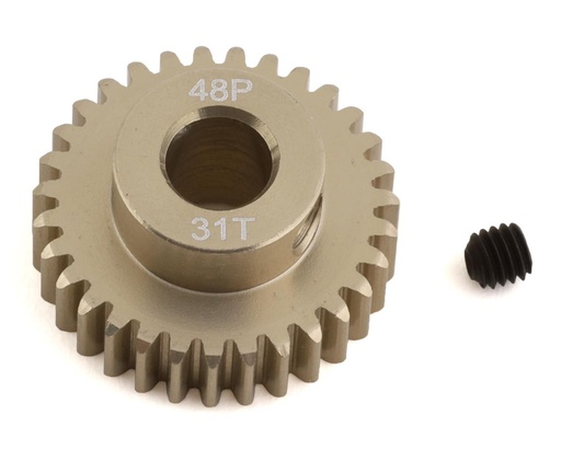 [PTK-8651] ProTek RC 48P Lightweight Hard Anodized Aluminum Pinion Gear (5.0mm Bore) (31T)