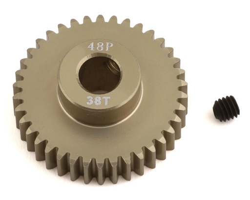 [PTK-8658] ProTek RC 48P Lightweight Hard Anodized Aluminum Pinion Gear (5.0mm Bore) (38T)