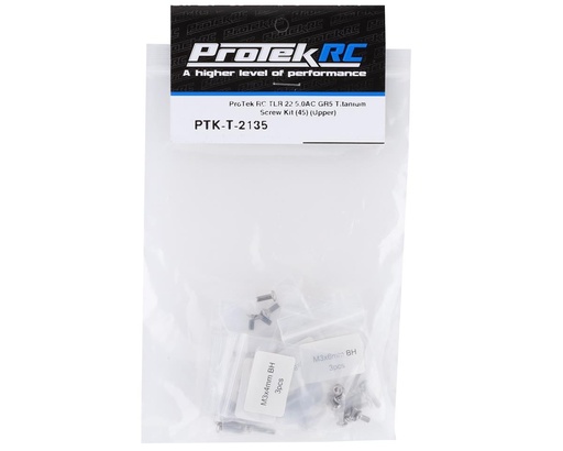 [PTK-T-2135] ProTek RC TLR 22 5.0AC "Grade 5" Titanium Screw Kit (45) (Upper)