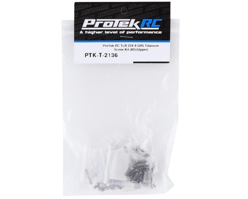 [PTK-T-2136] ProTek RC TLR 22X-4 "Grade 5" Titanium Screw Kit (82) (Upper)