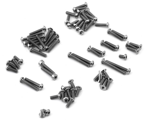 [PTK-T-2142] ProTek RC AE RC10B7/B7D "Grade 5" Titanium Screw Kit (67) (Upper)