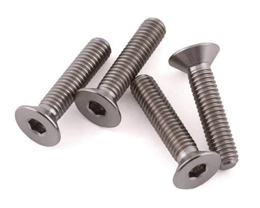 [PTK-T-5088] ProTek RC 3x14mm "Grade 5" Titanium Flat Head Hex Screw (4)