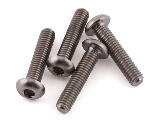 [PTK-T-5090] ProTek RC 3x16mm "Grade 5" Titanium Button Head Hex Screw (4)