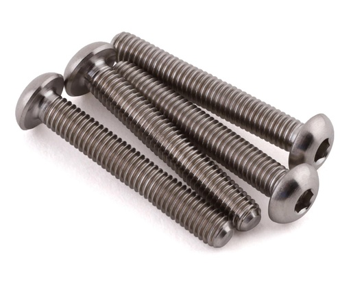 [PTK-T-5091] ProTek RC 3x18mm "Grade 5" Titanium Button Head Hex Screw (4)