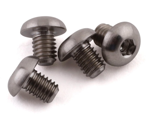 [PTK-T-5096] ProTek RC 3x4mm "Grade 5" Titanium Button Head Hex Screw (4)