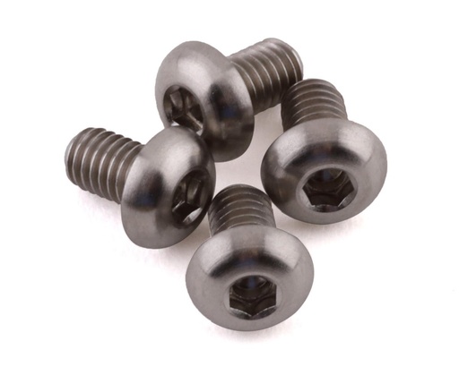 [PTK-T-5097] ProTek RC 3x5mm "Grade 5" Titanium Button Head Hex Screw (4)