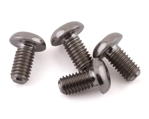 [PTK-T-5098] ProTek RC 3x6mm "Grade 5" Titanium Button Head Hex Screw (4)