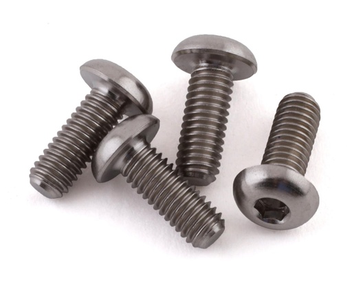 [PTK-T-5102] ProTek RC 3x8mm "Grade 5" Titanium Button Head Hex Screw (4)