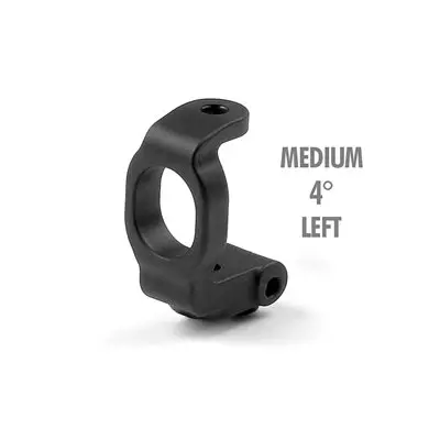 [302364] T2 COMPOSITE C-HUB LEFT - 4° DEG. - MEDIUM - RUBBER-SPEC