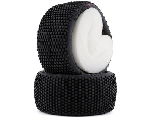 [HR-003-0012] HotRace Bangkok Dirt 1/10th Off Road Buggy Rear Tires w/Inserts (2) (Super Soft)