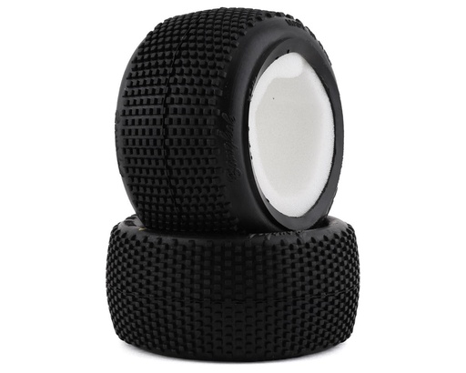 [HR-003-0072] HotRace Bangkok Turf/Carpet 1/10th Off Road Buggy Rear Tires w/Inserts (2) (Hard)