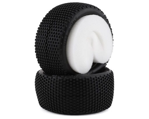 [HR-003-0062] HotRace Bangkok Turf/Carpet 1/10th Off Road Buggy Rear Tires w/Inserts (2) (Medium)