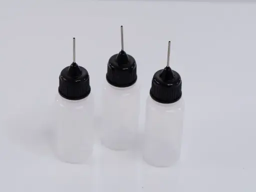 [GRC259] Steel Tip Empty CA Glue Bottles (0.3oz), (Qty 3)