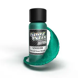 [SZX00310] Emerald Green Metallic Airbrush Ready Paint, 2oz Bottle