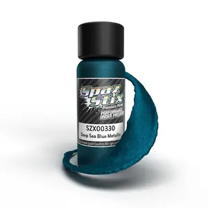 [SZX00330] Deep Sea Blue Metallic Airbrush Ready Paint, 2oz Bottle