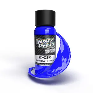 [SZX02250] Electric Blue Fluorescent Airbrush Ready Paint, 2oz Bottle