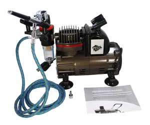 [SZX50000] Dual Action Gravity Feed Airbrush & Air Compressor Combo