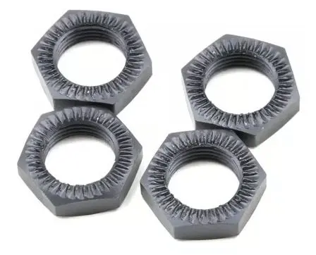 [TKR5116] Tekno RC Serrated Wheel Nut Set (Gun Metal) (4)