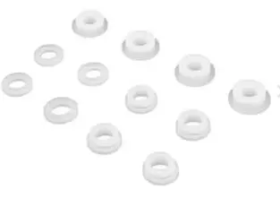 [TKR6146B] Shock Cartridge Set (CNC, Delrin, revised, all 16mm shocks)