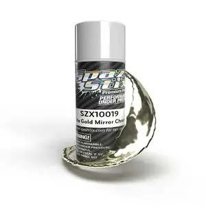 [SZX10019] White Gold Mirror Chrome Aerosol Paint, 3.5oz Can