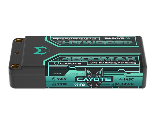 [CYE462S145] Cayote 2S 145C LCG Shorty LiHV Battery (7.6V/4600mAh)