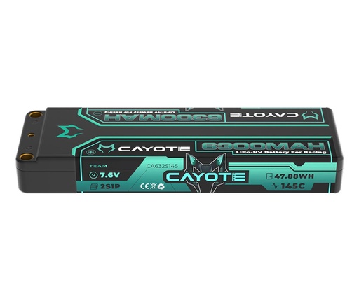 [CYE632S145] Cayote 2S 145C LCG Stick LiHV Battery (7.6V/6300mAh)