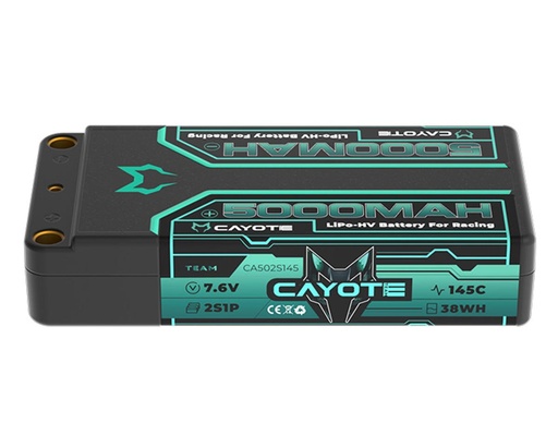 [CYE502S145] Cayote 2S 145C LCG Shorty LiHV Battery (7.6V/5000mAh)