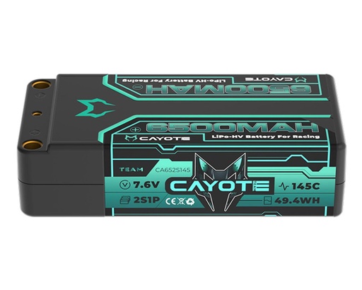 [CYE652S145] Cayote 2S 145C LCG Shorty LiHV Battery (7.6V/6500mAh)
