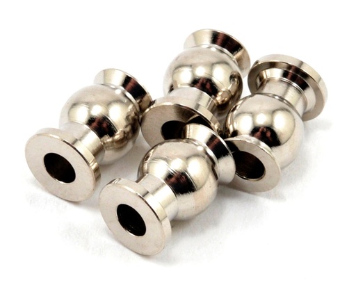 [TKR5052] Tekno RC Steel 6.8mm Inside Camber & Steering Link Flanged Pivot Ball Set (4)