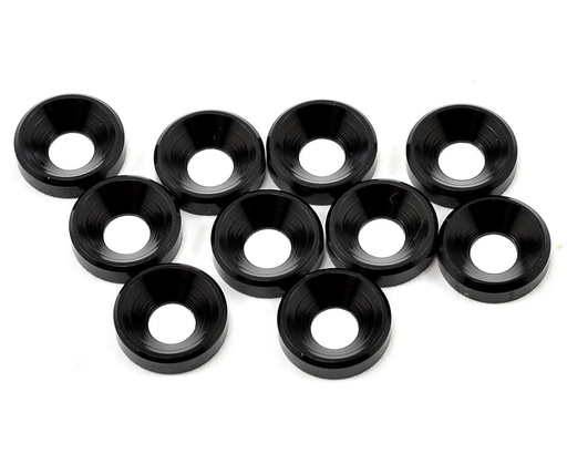 [TKR1228] Tekno RC M4 Countersunk Washer (Black) (10)