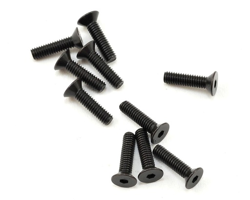 [TKR1303] Tekno RC 2.5x10mm Flat Head Screws (10)